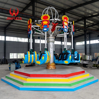 Manège Commercial Chaise Volante Aérienne 16 Places Rotative pour Parc d'Attractions Extérieur