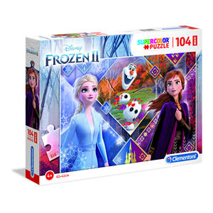 CLEMENTONI MAXI SUPERCOLOR - Puzzle da 104 Pezzi MAXI Frozen 2 - Product Image 1