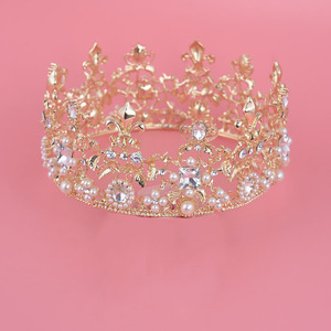 Bijoux de cheveux Halloween strass cristal diadèmes couronne pour <span class=keywords><strong>Queens</strong></span> Corona bijoux de cheveux diadema roi couronne - Product Image 4