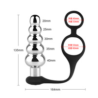 Vibrateur anal pour homme à 10 vitesses, anneau pénien et grandes billes anales, télécommande sans fil, masseur de prostate, jouet sexuel – Vente directe usine
