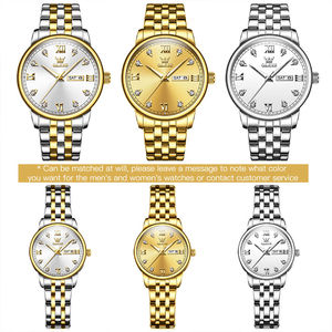 5525 Luxury New Fashion Couple <b>Watches</b> <b>Waterproof</b> Luminous Quartz Original Top Brand Stainless Steel Lovers Wristwatches - Product Image 6