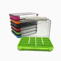 Nouvelle boîte de rangement transparente multifonctionnelle pour leurres et appâts, pour accessoires de pêche et boîte à pêche