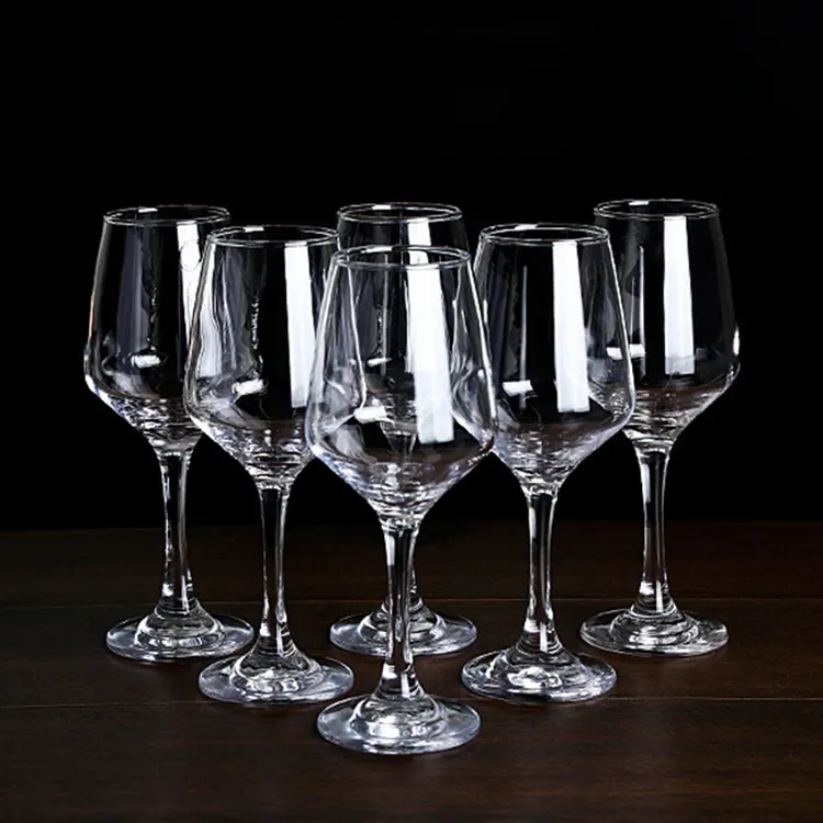 High Quality Long Stem Clear Drinking Wine Glass Goblet White Red Wine Glasses for Wedding Party