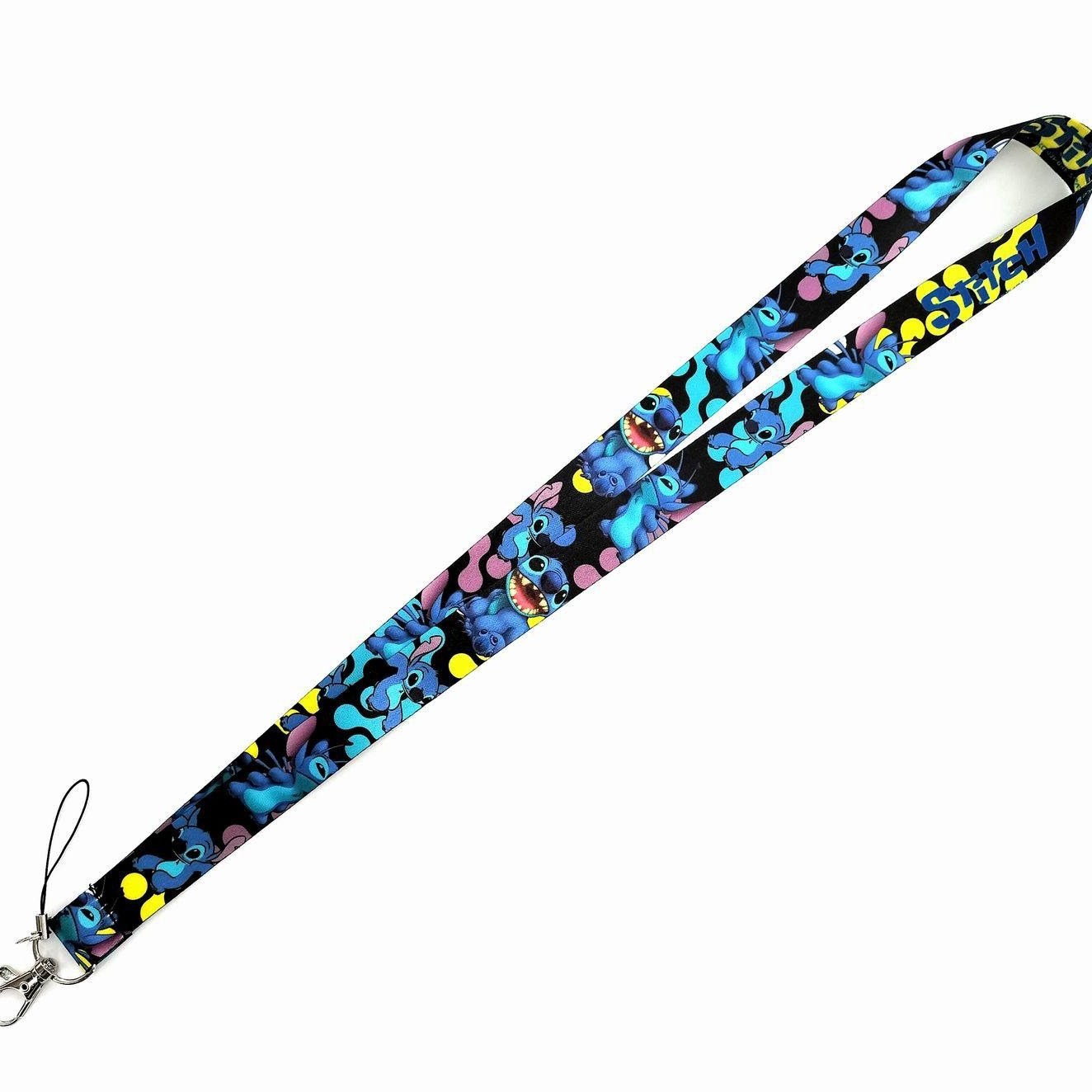 New Design Cute Cartoon Stitch Lanyards Wholesale Custom Neck Strap Anti-Lost Card Holder Phone Case Lanyards Satin Accessories Image 5