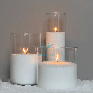 KSL Duft Schwimmender Perlen-Kerzensand Perlen-Granulat Farbpulver-Sand Palmwachs Hochzeit Aromatischer Weißer Perlensand Kerzenwachs - Product Image 4