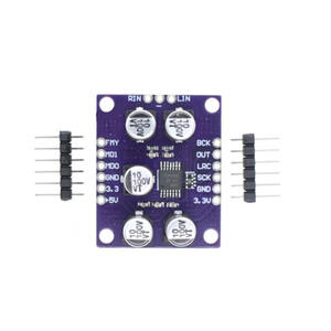 Module amplificateur décodeur audio stéréo PCM1808 avec entrée analogique simple et sondeur de tension intégré - Product Image 1