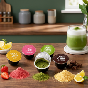 Capsules de Matcha Uji Japonais Pur Compatibles avec les Systèmes Dolce Gusto – Dosettes de Thé Vert Bio Sain – Vente en Gros - Product Image 1