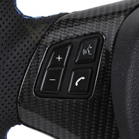 Volant personnalisé en cuir semi-perforé et fibre de carbone pour BMW Série 3 E82 E87 E88 M3 E90 E91 E92 E93 X1 E84 X5 E70