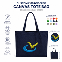 Sac fourre-tout personnalisé en toile de coton naturelle, grand format, réutilisable, brodé, robuste, pour le shopping, les voyages, la plage, la gym et le quotidien