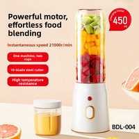 Mixeur portable en acier inoxydable, rechargeable par USB, alimenté par batterie, mini-blender pour smoothies et milkshakes, machine à mélanger les fruits