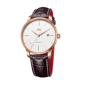 Beijing Watch Architectural Series <span class=keywords><strong>GMT</strong></span> + <span class=keywords><strong>8</strong></span> Timezone 41mm Mecánico Automático Hombre Esqueleto Reloj Alarma 20mm Cuero Business - Product Image 2