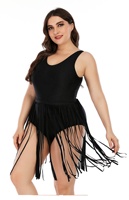 2024 gros femmes solide grande taille maillot de bain une pièce Tankini contrôle du ventre maillot de bain robe de bain