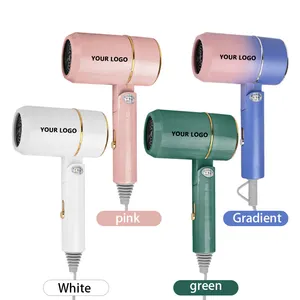 Popular blow dryer household negative ion hair dryer three-speed adjustment foldable hair dryer can be customized