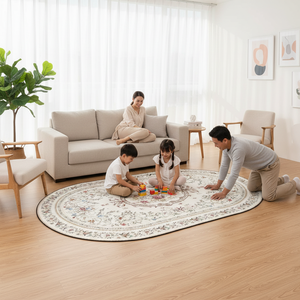 Tappeto Moderno Classico di Design <span class=keywords><strong>a</strong></span> Pelo Lungo e Spesso per Hotel 5 Stelle, Tappeto Ovale in <span class=keywords><strong>Lana</strong></span> e Seta Fatto <span class=keywords><strong>a</strong></span> <span class=keywords><strong>Mano</strong></span> per Lobby, Nuovo Grande Tappeto per Soggiorno - Product Image 1