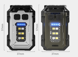Super Bright <strong>Powerful</strong> Pocket <strong>Torch</strong> Light LED Multifunctional Magnetic COB LED EDC Mini Keychain Flashlight <strong>Rechargeable</strong>
