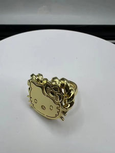 สร้อยคอจี้สแตนเลสชุบทอง 18K ลายการ์ตูนสุดฮิตแบบดรอปชิปปิ้ง สร้อยแบบเชื่อมต่อปรับแต่งได้ เครื่องประดับสำหรับทุกเพศ - Product Image 4