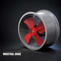 Ventilateur d'extraction axial industriel mural, extracteur d'air à haut débit, 14 pouces, en métal, faible bruit, pour usage domestique