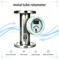 Rotameter Tabung Logam dengan Transmitter Variable Area Flowmeter untuk Industri