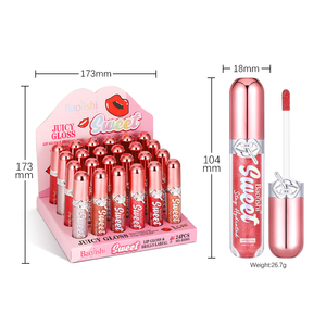 <span class=keywords><strong>BAOLISHI</strong></span> Nuevo Brillo Labial con Purpurina, Lápiz Labial Impermeable de Larga Duración con Superficie de Espejo Líquido Hidratante, Maquillaje - Product Image 5
