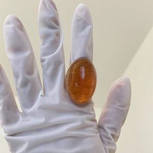 2024 nouveau Design Transparent résine anneau femmes acrylique clair grands anneaux doigt fête cadeau bijoux en gros - Product Image 5