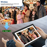 Cadre photo numérique 10,1 pouces avec écran IPS 1280x800, lecteur de photos, musique et vidéos, stockage 32 Go, partage de photos et de vidéos