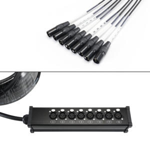 Joinaudio profesional seimbang 8 Channel Stage Box 3 Pin XLR <span class=keywords><strong>DMX</strong></span> kabel ekstensi Multicore kabel ular 25 kaki 40 kaki (JFAB8) - Product Image 5