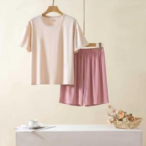 Nuovo Set <span class=keywords><strong>Pigiama</strong></span> Estivo Traspirante in Lyocell per Coppie 2026 - <span class=keywords><strong>Pantaloncini</strong></span> Donna e <span class=keywords><strong>Uomo</strong></span> - Product Image 6
