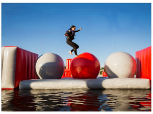Parcours d'obstacles gonflable aquatique |   Attraction de parc aquatique flottant pour les lacs et les stations balnéaires - Product Image 4