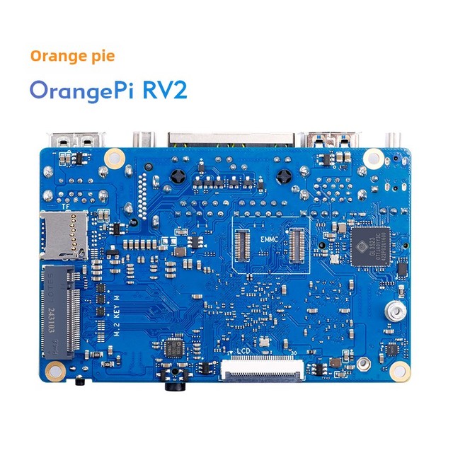 Orangepi RV2 Eight-Core Risc-V Architecture Development Board Exclusive for Makers with Dual Network Ports