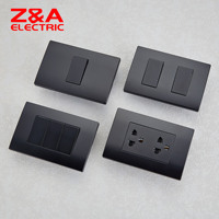 Interruptor de Pared Serie KD, Negro Mate Completo, Suministro de Fábrica, Interruptor Eléctrico para Luz, Interruptores para Casa, EE. UU.