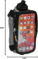 Sac isotherme portable pour poignet avec porte-bouteille et étui pour téléphone, motif dessin animé en polyester isolé pour la course et la marche