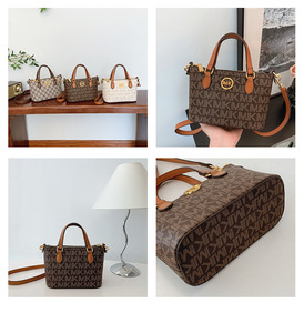 Borsa a Secchiello di Lusso alla Moda Borsa a Tracolla Stile Retrò Francese da Donna Borsa a Spalla Firmata Borsa Messenger con Stampa di Lettere - Product Image 5