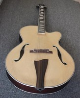 Weifang Rebon 6 String Hollow Body Satin Wood Colour Electric Guitar