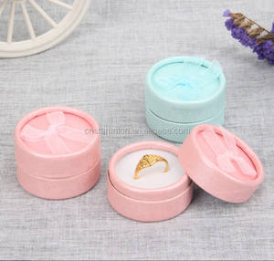 Yeni tasarım özel sizin logo karton şerit takı küpe yüzük hediye kağıt ambalaj kutusu - Product Image 6