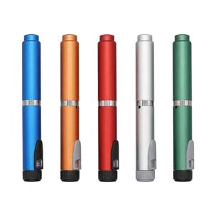 Colorful V2 Reusable Metal Injection <b>Pen</b> Spiral Screw Cap Custom Logo OEM <b>Refillable</b> 3ml Cartridge Dose Adjustable <b>Pen</b> Injector - Product Image 4
