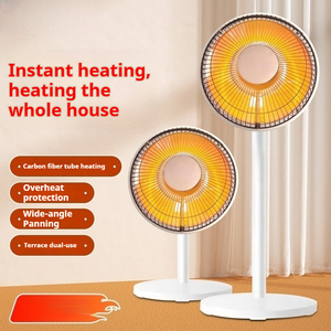 Ventilador Eléctrico Portátil USB de Fibra de Carbono Pequeño, Calentador Vertical de Escritorio, Horno de Asado de Calentamiento Rápido, Ahorro de Energía - Product Image 6