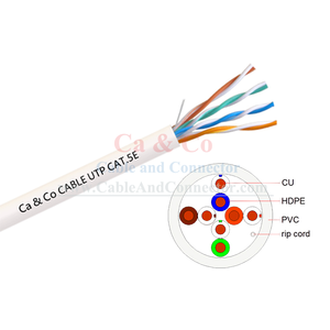 4 paia di cavi LAN <span class=keywords><strong>CAT5E</strong></span> UTP conformi allo standard di cablaggio Ethernet ISO IEC - Product Image 2