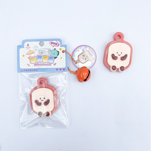 Jouet anti-stress mignon en TPR, ustensiles de cuisine (bouilloire, couteau, grille-pain), jouet sensoriel Kawaii en forme de visage, jouet souple de décompression - Product Image 6