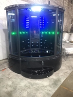 Cabine de douche à vapeur de luxe pour 2 personnes, utilisation domestique, sauna et hammam, grand miroir, pomme de douche en acier inoxydable, salle de hammam