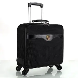 best quality carry-on suitcase light tone 4 wheel travel trolley case nylon board bag