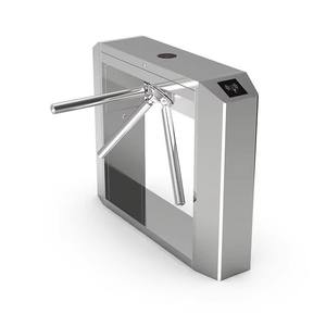 آلية بوابة دوارة ثلاثية الأرجل مع بطاقة ذكية/تمييز الوجه، من الفولاذ المقاوم للصدأ، حماية IP55، وظيفة العد للسوبر ماركت والصالات الرياضية - Product Image 1