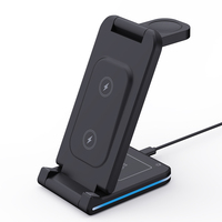Chargeur sans fil USB pliable 5 en 1 15W pour iPhone 15 14 13 Pro Max 15W Station d'accueil à chargement rapide