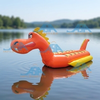 Bateau Dragon Gonflable Remorquable pour Adultes 12 Places Double Tube Bateau Dragon Meilleure Qualité Sports Aquatiques Bateau Draguant l'Eau