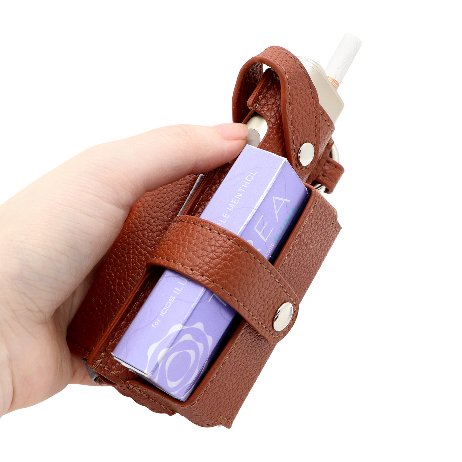 Leather Cigarette Case for Iq0s Luma