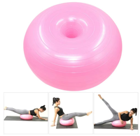 Ballon de yoga et de Pilates gonflable anti-éclatement en PVC de 20 pouces pour l'entraînement, l'équilibre et la stabilité en salle de sport, avec gonfleur