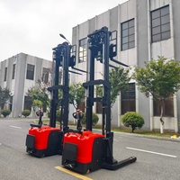 Chariot élévateur électrique à portée profonde, 1,6 tonne, double portée, pour entrepôt