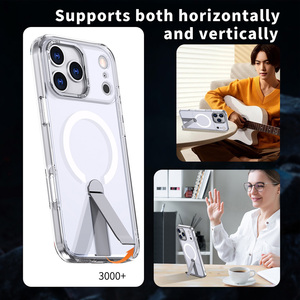 Cho iPhone 17 Pro Max Matte Magnetic trường hợp điện thoại cho Iphone 17 không khí 16 Hidden Bracket chống thả 15 bảo vệ da bìa trong kho - Product Image 6