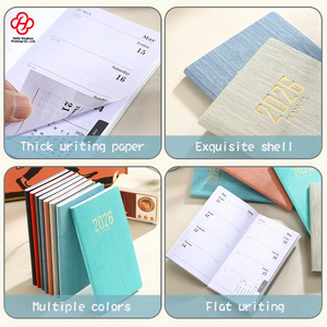 2026 <strong>A6</strong> English Weekly <strong>Calendar</strong> Organizer Portable Spiral-bound <strong>Notebook</strong> Thin Leather Cover hot sale Printed <strong>Diary</strong> Plan Book - Product Image 5