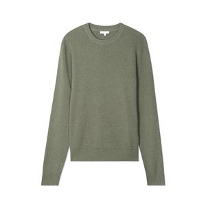 Suéter de Cuello Redondo de Punto Transpirable Inspirado en la Universidad para Hombre, Color Taupe, Costuras en Contraste, Mezcla de Algodón y Poliamida Heritage - Product Image 1