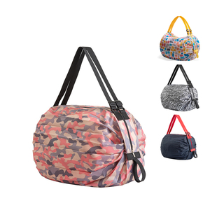 Bolsa de compras duradera reutilizable impresa personalizada Nuevo diseño Bolsa de compras de poliéster ecológica Dibujos animados Impermeable Plegable - Product Image 1